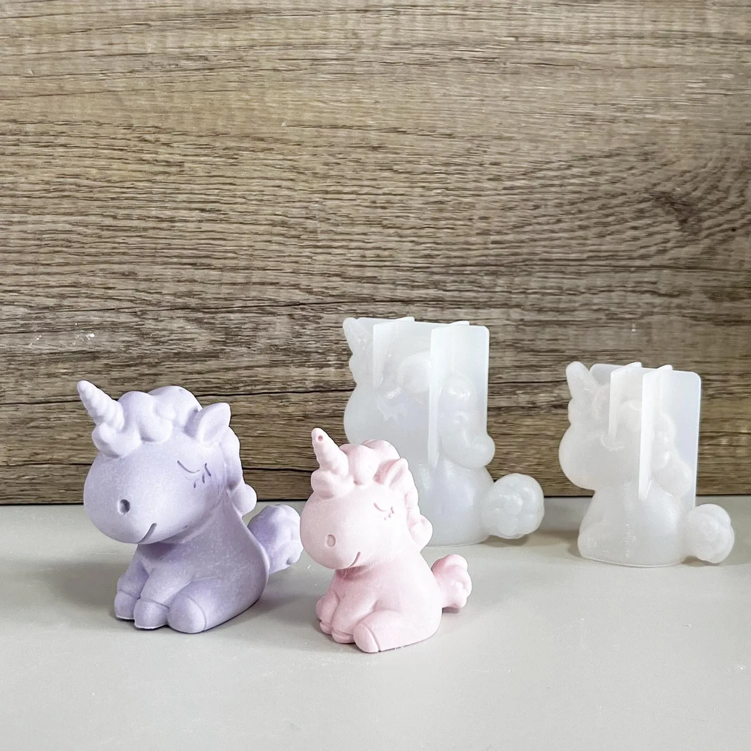 Candle Making Products - 3D Geometrische Silikon Einhorn Katze Hirsch