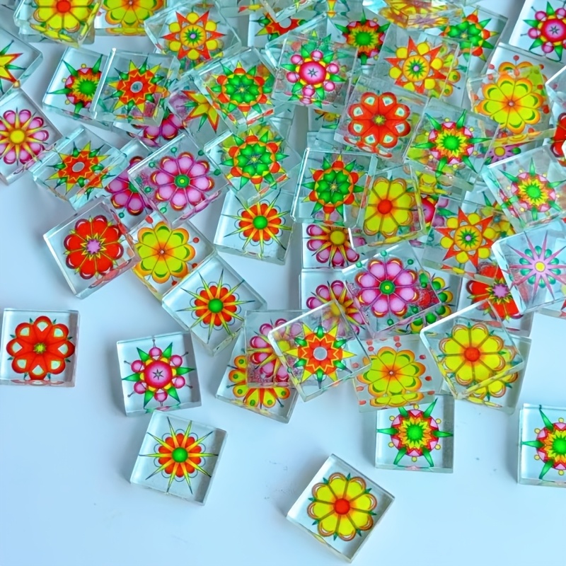 Candle Making Products - 100/200 Gramm transparentes Mosaikmaterial, 2,3*2,3 cm