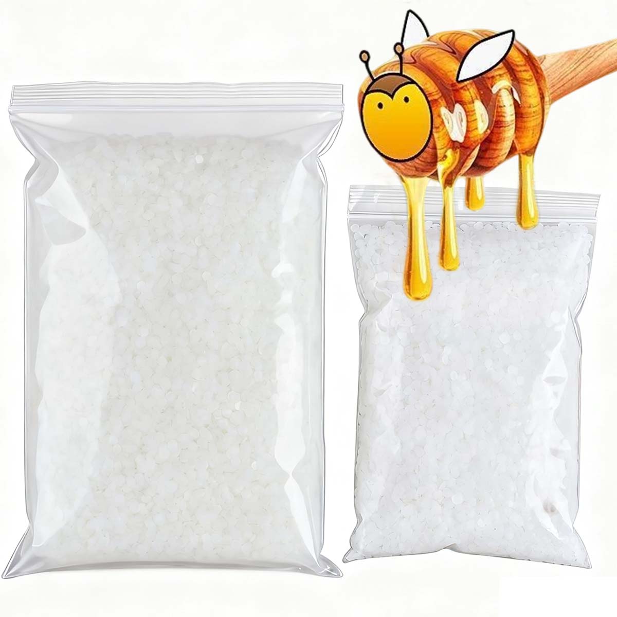 Candle Making Products - 200g-1000g Weißes Bienenwachs Reines Natürliches Granulat