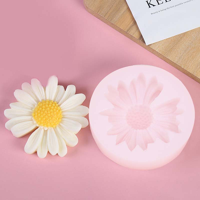 Candle Making Party - DIY Kerze Silikon Form Gänseblümchen Kamille