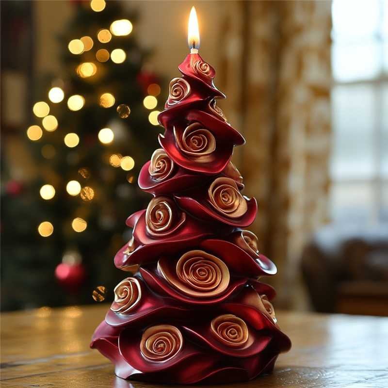 Candle Making Party - 3D Weihnachtsbaum Kerze Silikonform DIY Weihnachtsfeier