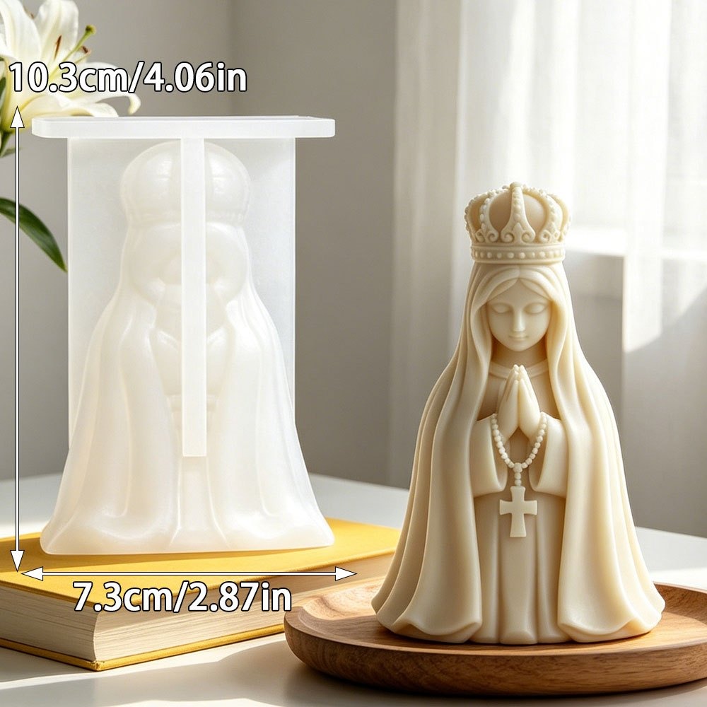 3D-Kronenform mit Jungfrau Mar – Candle Making Jelly Bewertung und Preis