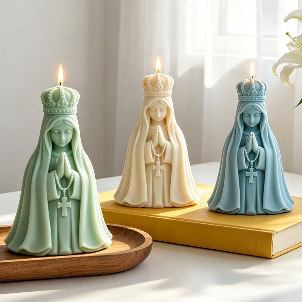 3D-Kronenform mit Jungfrau Mar – Candle Making Jelly Bewertung und Preis