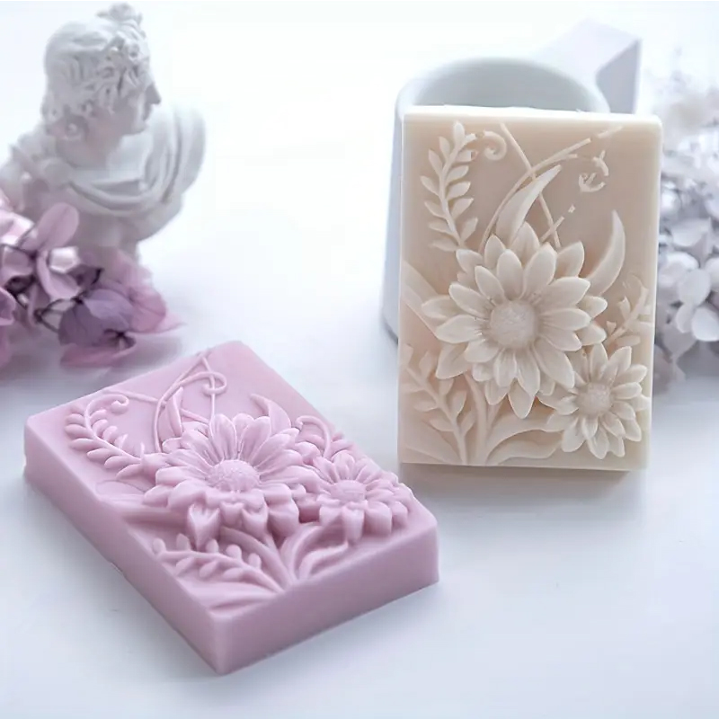 3D Blume Quadrat Seife Silikon – Candle Making Party Bewertung und Preis