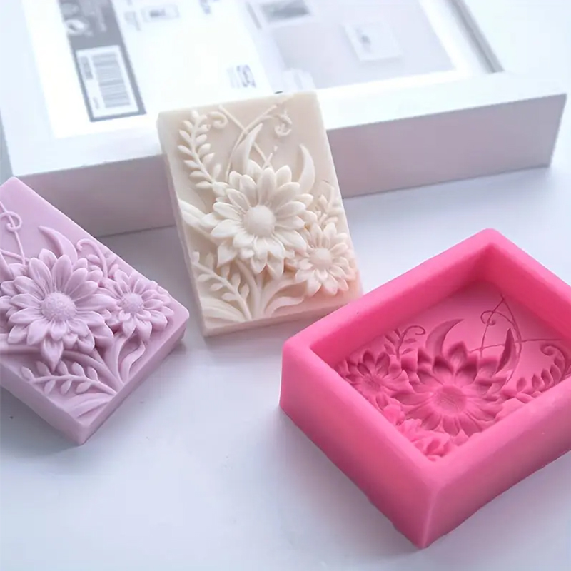 3D Blume Quadrat Seife Silikon – Candle Making Party Bewertung und Preis