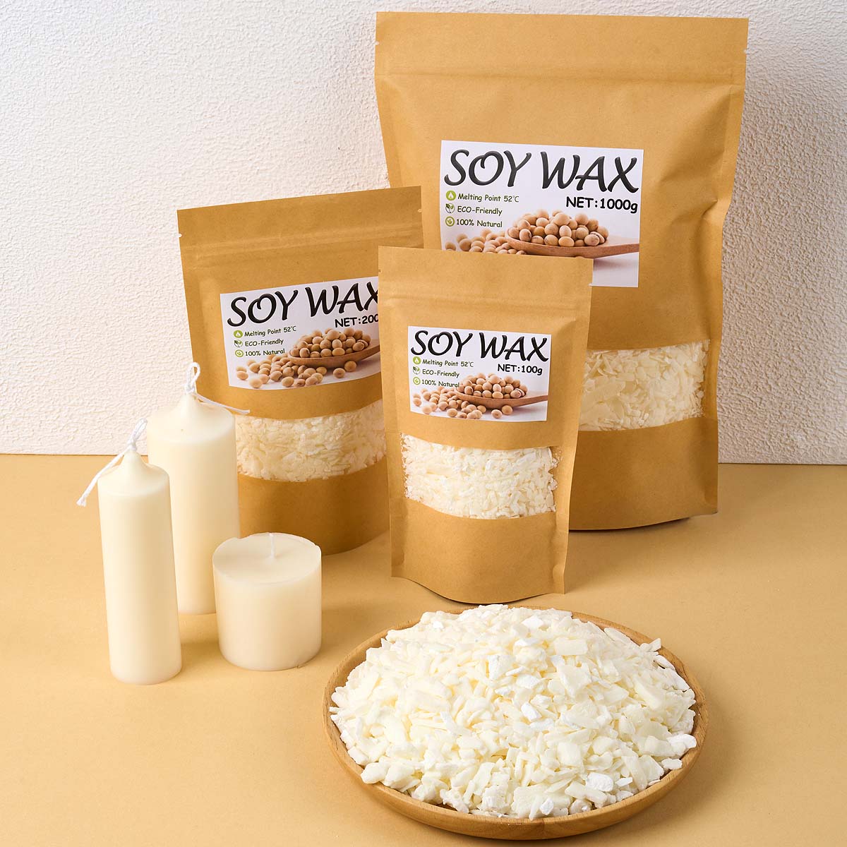 1 Pfund reinweißes Sojawachs f – Candle Making Products Bewertung und Preis