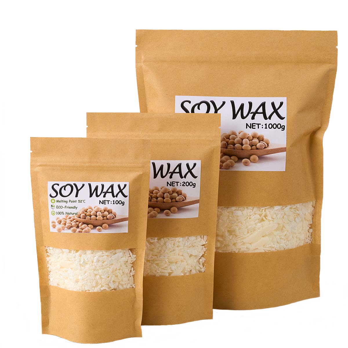 1 Pfund reinweißes Sojawachs f – Candle Making Products Bewertung und Preis