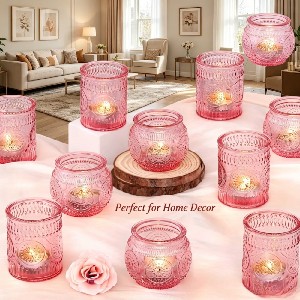 Vintage Geprägte Glas-Teelicht – Candle Making Glass Bewertung und Preis
