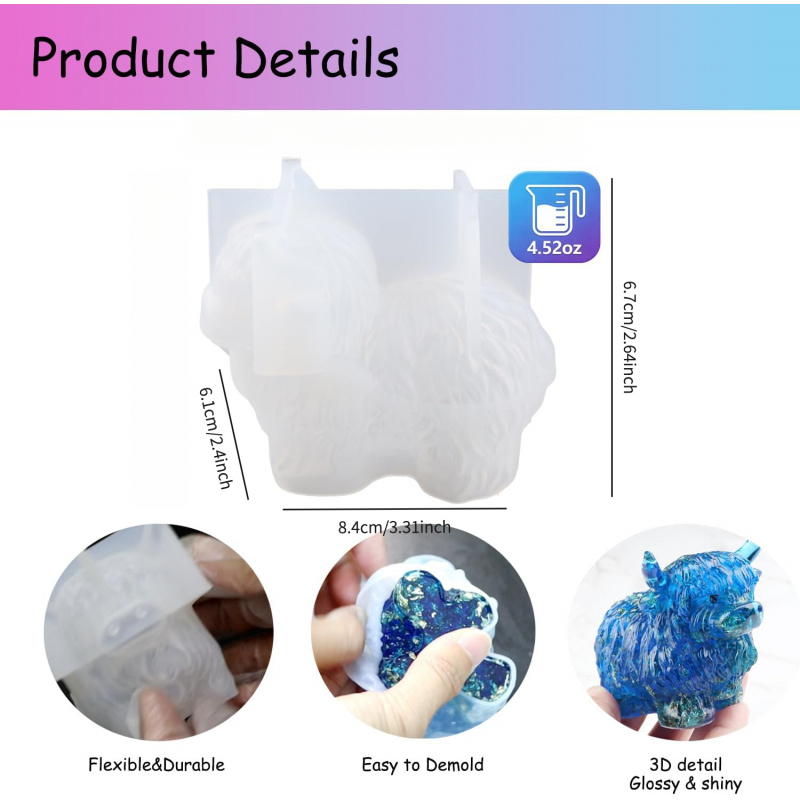 1 Stück 3D-Silikonform in Form – Candle Making Jelly Bewertung und Preis